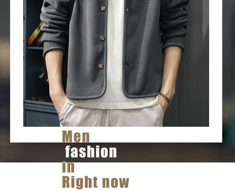 2025 Winter Men's American-Style Heavyweight Fleece Warm Jacket - Trendy, Loose, Plus Size Outerwear for Autumn/Winter.