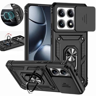 Armor Shockproof Case For Xiaomi 14T Pro 5G Mi 14 T Xiaomi14T Mi14T 14TPro T14 Lens Protect Cover Ring Stand Holder Fundas Coque