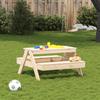 Kids  Picnic Table 88 X 97 X 52 Cm Solid Pine Wood