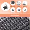 Einzelner Cluster C-Bogen Mehrhaar-Falsche Wimpern-Set 8-16mm DIY Segmentierte Grafting Dicke Wimpern