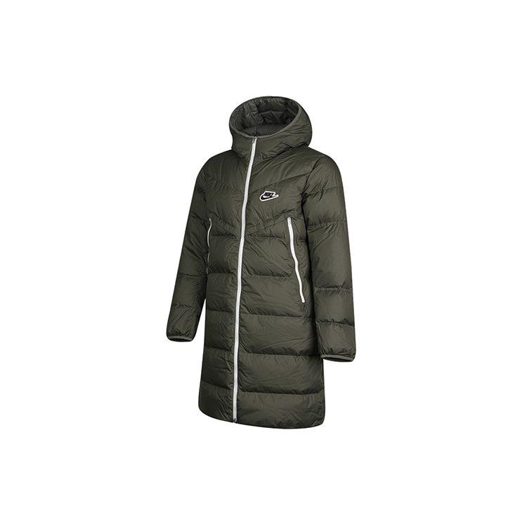 Nike Down Jackets Men's Army Green Hooded Moderate Other CU4409-380