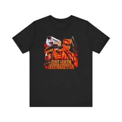 230 Gsm 100% Bavlna Duke Nukem Time To Kill Ps Retro Štýl Obalu Unisex Jersey Tričko s Krátkym Rukávom Nostalgický Skvelý Darček Pre Hráčov A Zberateľov