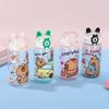 500ml Capybara Water Bottles Cartoon Capybara Drinking Bottle Transparent Plastic Cup  Juice