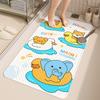 YISHANG Bathroom Non-Slip Mat, Shower Anti-Fall Foot Pad, Cute Cartoon PVC Suction Cup Bathroom Floor Mat