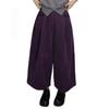 Women's High-Waisted Corduroy Wide-Leg Pants - Slimming, Pleated, Casual Fit for Autumn