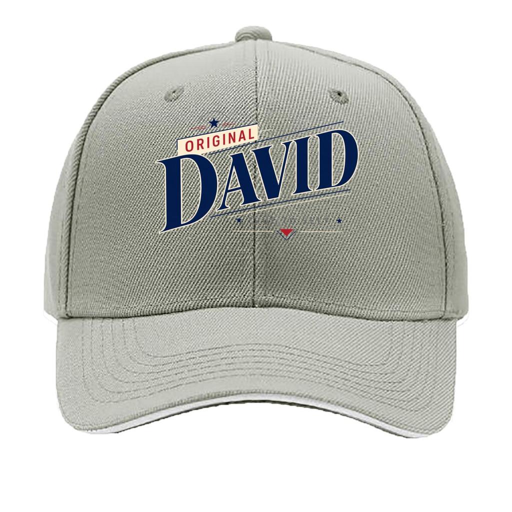 Authentic David StateUnisext Typography Sandwich Baseball Cap Sun Cap Outdoor Workouts Hat
