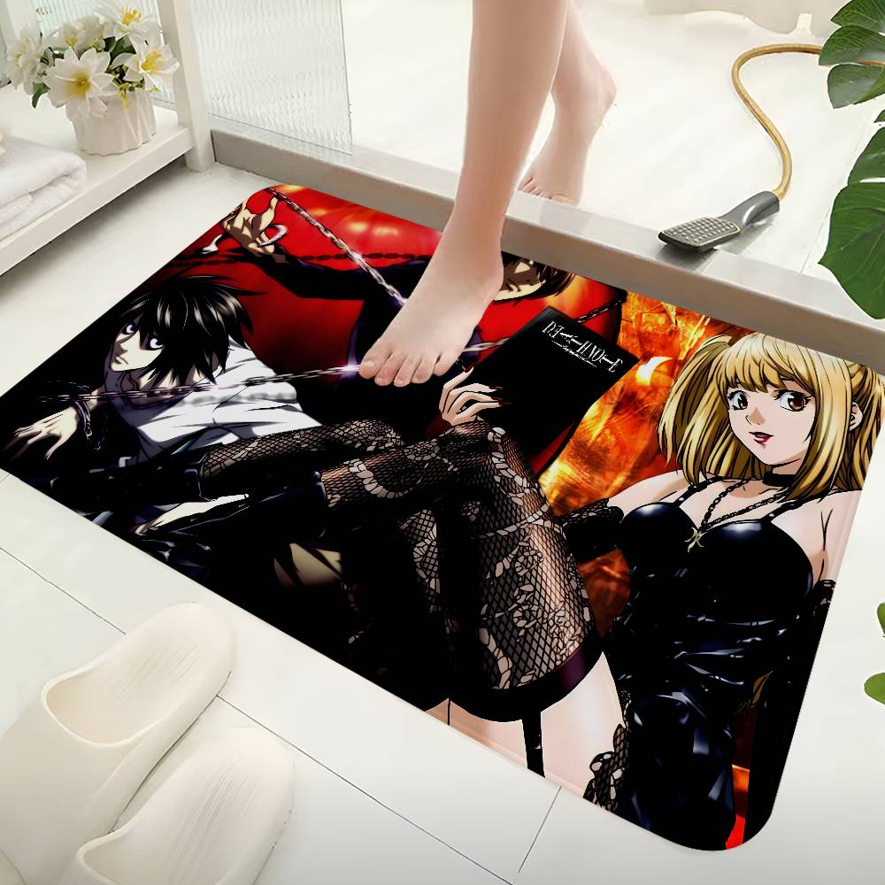 Anime Death Note Bathroom Mat Kids Room Bedroom Decoration Balcony Anti-Slip Doormat Living Room Welcome Rug