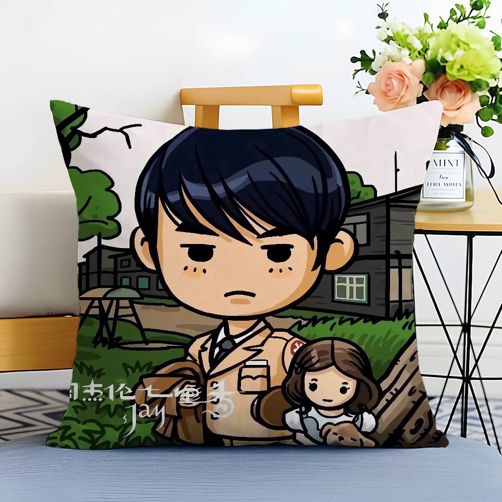 

Chinese Style Singer Jay Chou Pillow Case Printed Brushed Fleece Pillow Baby Skin-Touch Eco-Friendly Dye-Sublimat 12x12Inch