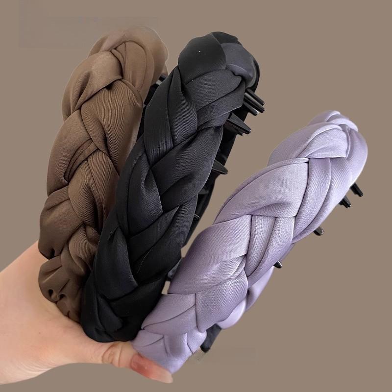 Vysoká vlnitá spona do vlasů Ultra-wide pro ženy Nový styl, Vysoce kvalitní a elegantní Nadýchaná čelenka na mytí vlasů Pokrývka hlavy