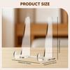 Acrylic Plate Stand, Picture Frame Holder,Multipurpose,Stable Book Stand Easel for Cookbook Plaque Book Plate Desktop
