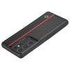LC.IMEEKE For Samsung Galaxy S21 Ultra 5G Shock-Absorbing Phone Case PU Leather+TPU+EVA Carbon Fiber Texture Cover