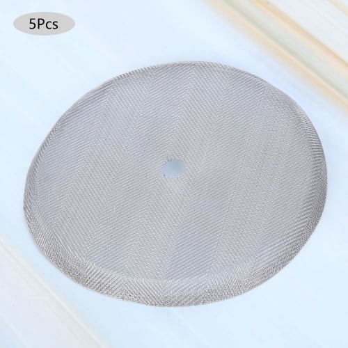 5 Pieces Stainless Steel Coffee Filter Replacement Screens for 600ml French Press Coffee Pot Mesh Filter Accessories