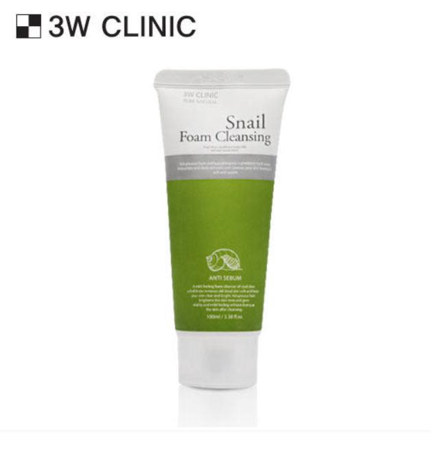 

3W Clinic Snail Foam Cleansing – Мягкое и питательное очищающее средство (100мл) 100ml