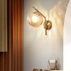 Nordic Glass Wall Lamp Bedroom Bedside Living Room Corridor Light Modern Lighting Fixtures