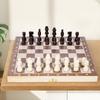 Wooden Primary School Student Magnetic Portable Folding Chess Checkers Board Solid Wood Chess Pieces Educational Toys