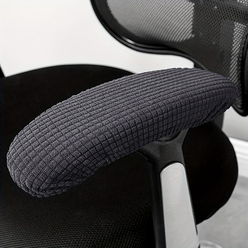 2pcs Polar Fleece E-sports Office Armrest Cover Gaming Chair Armrest Slipcovers Office Home Decor (Only Cover Chair Not Included)
