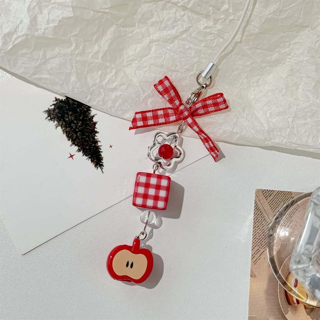 Playful Fruit Mobile Chain Portable Key Holder Stylish Backpack Embellishment Suitable for Daily Life and Travel Decors