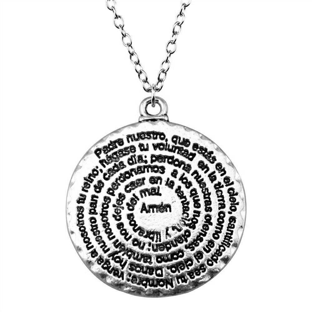 Ornate Cross Pendant Necklace Gothic Religious Christian Statement Jewelry 45cm or 70cm Long Chain