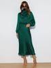 Elegantes Satin Langarm Abendkleid für Damen - Sommer 2023 Kollektion