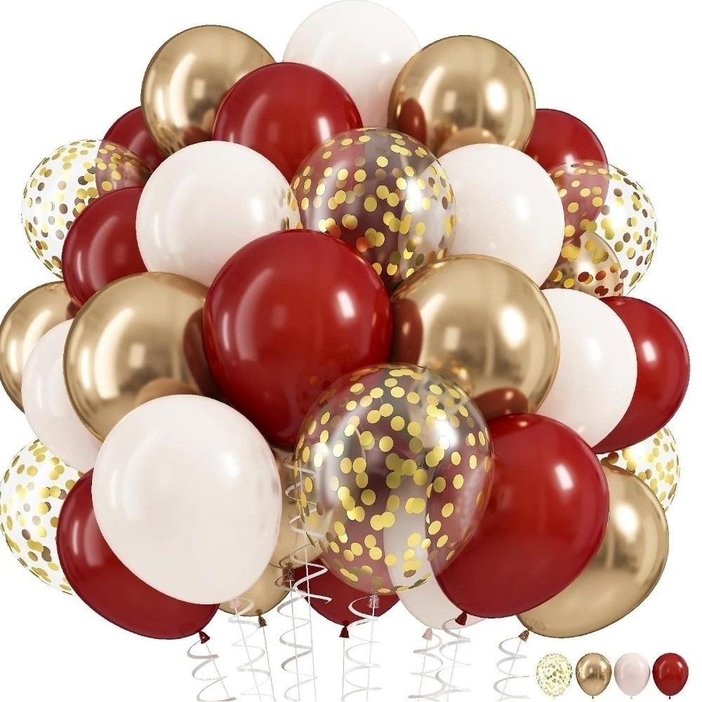 60Pcs 10 Inch Latex Balloons Lightweight Birthday Party Supplies Balloon Set Wedding Decor