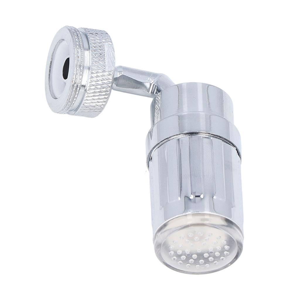 Water Faucet Fashion LED Tricolor Temperature Control Faucet for Bathroom Kitchen 3/4in External