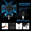 5 Inch Rectangle DRL Day Running Lights Modified LED Work Lights Off-Road Vehicle Spotlights ATV SUV 4X4 Headlights Flash