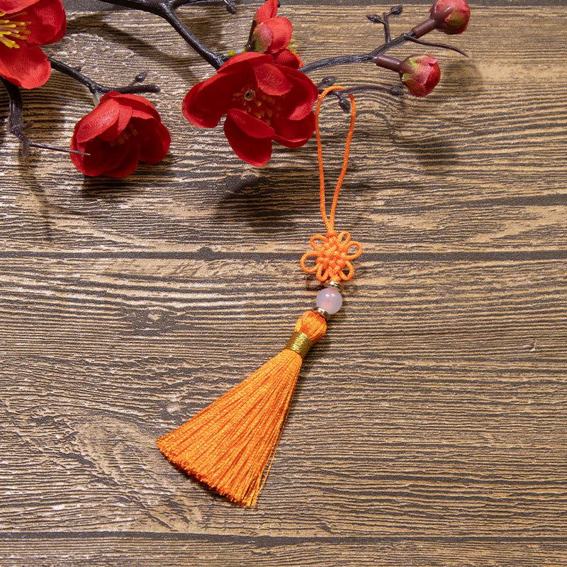 Čínský uzel Třásně Třásně Polyesterové Třásně Národní styl DIY Závěsná Třásně Záložka USB Disk Sáček Sáček Příslušenství