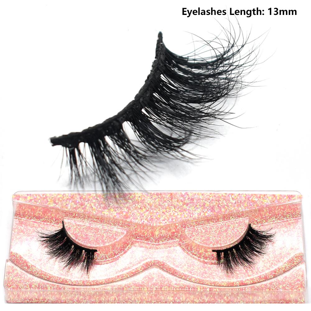 FOXESJI Mink Half Lashes Extension Natural Daily Reusable Short Strip Eye Lashes Mink Fluffy Soft Half False Eyelashes Make Up