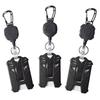 Wire Rope ID Card Holder Heavy Duty Bus Card Cover Retractable Badge Reel  Office School