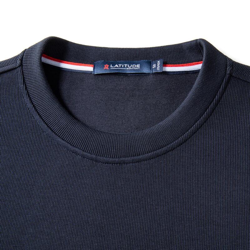 Pánská mikina MONTAGUT z dlouhovláknité bavlny s patchworkovým vzorem