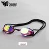 Silicone Small Frame Electroplated Waterproof Anti-Fog Swimming Goggles for Pool Competitions and Training
