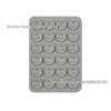 Silicone Suction Cup Holder for Mobile Phones - Square, Single-Sided, Set of 24