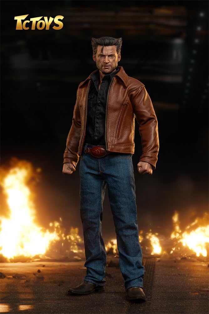 1:6 Kongo Wolf Logan Männlich 12-Zoll Action-Puppe Körper Spielzeug Kopf Hände Handtuch