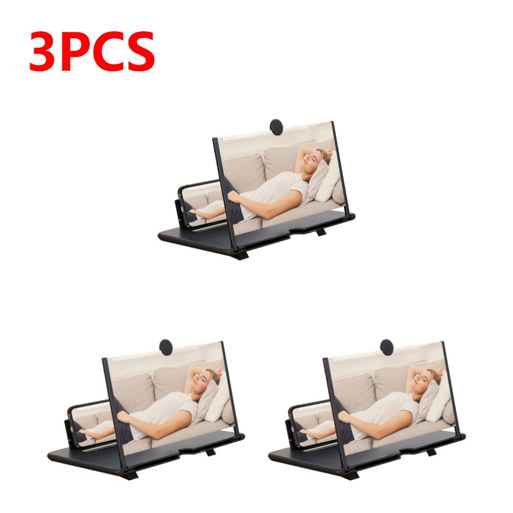 14 inch 3D Phone Screen Amplifier Mobile Phone Magnifier Screen Expander Magnifying Glass HD Video Amplifier with Phone Stand