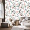 Tropical orchid wallpaper with leaves for living room and bedroom 50x1000