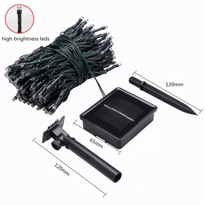 9.5M/12M/22M/32M Outdoors Solar String Light 8 Modes Solar Lamp Waterproof for Gardens Wedding Party Valentines Christmas Tree Decoration