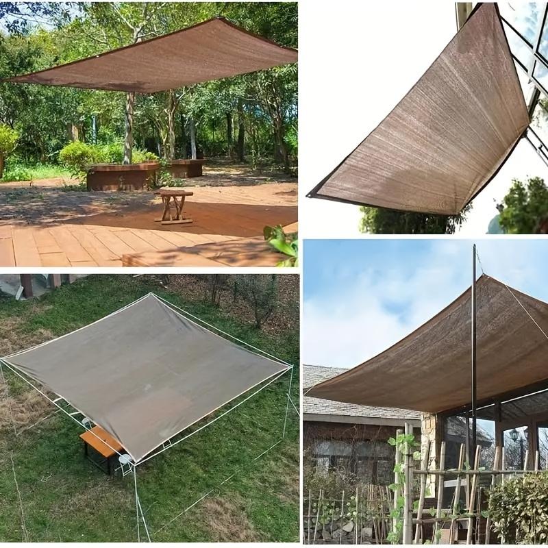 Sunshade Net with Edging and Holes Outdoor Shading Privacy Screen for Garden, Patio, Roof Insulation, and Corner Shade Sails