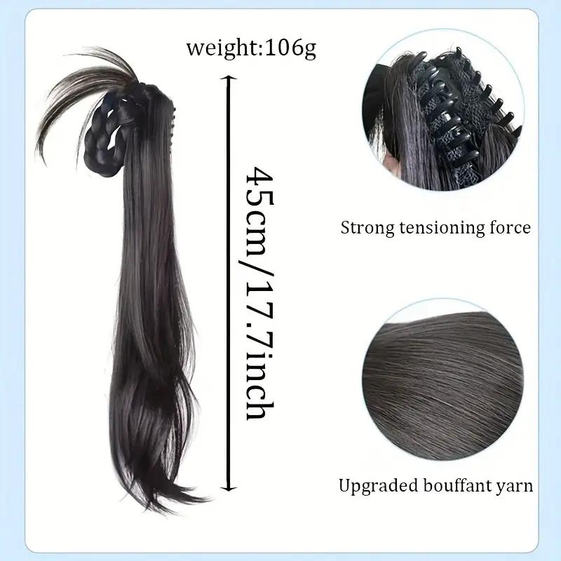 Claw Ponytail Dlouhé prodlužování culíku Syntetické Clip In prodloužení vlasů Elegantní pro každodenní použití Vlasové doplňky