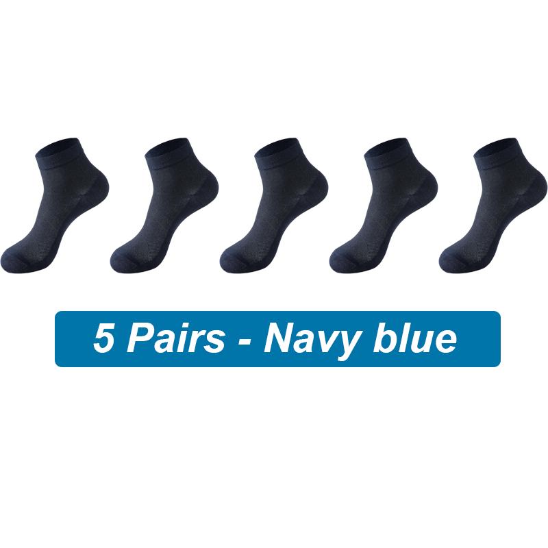 5Pairs Men Organic Cotton Socks Mesh Breathable Business Sock Casual Athletic Spring Summer New for Male Plus Size EUR38-45