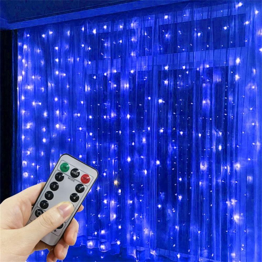 Xiaomi USB Curtain Lights - 8 Lighting Modes LED Fairy String Light for Christmas Halloween New Year Wedding Party Home Garden Decor