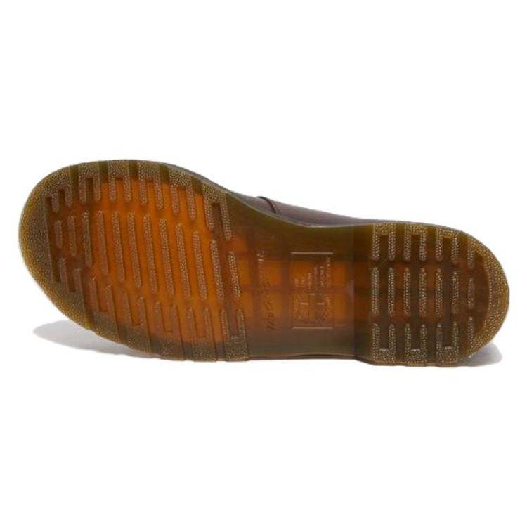 Dr. Martens Leather Casual Versatile Chunky Heel Mary Jane Shoes Women Shoes Dark-Brown 30914201