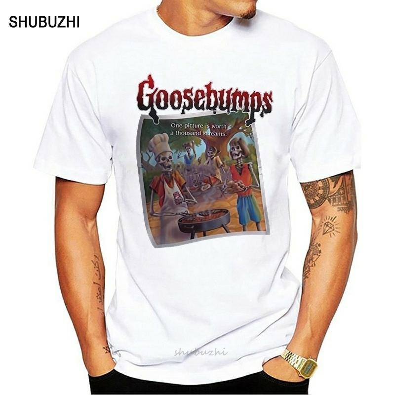 goosebumps rl stine say cheese and die youth Men Black T-Shirt Size S-3XL men cotton tshirt summer brand teeshirt euro size