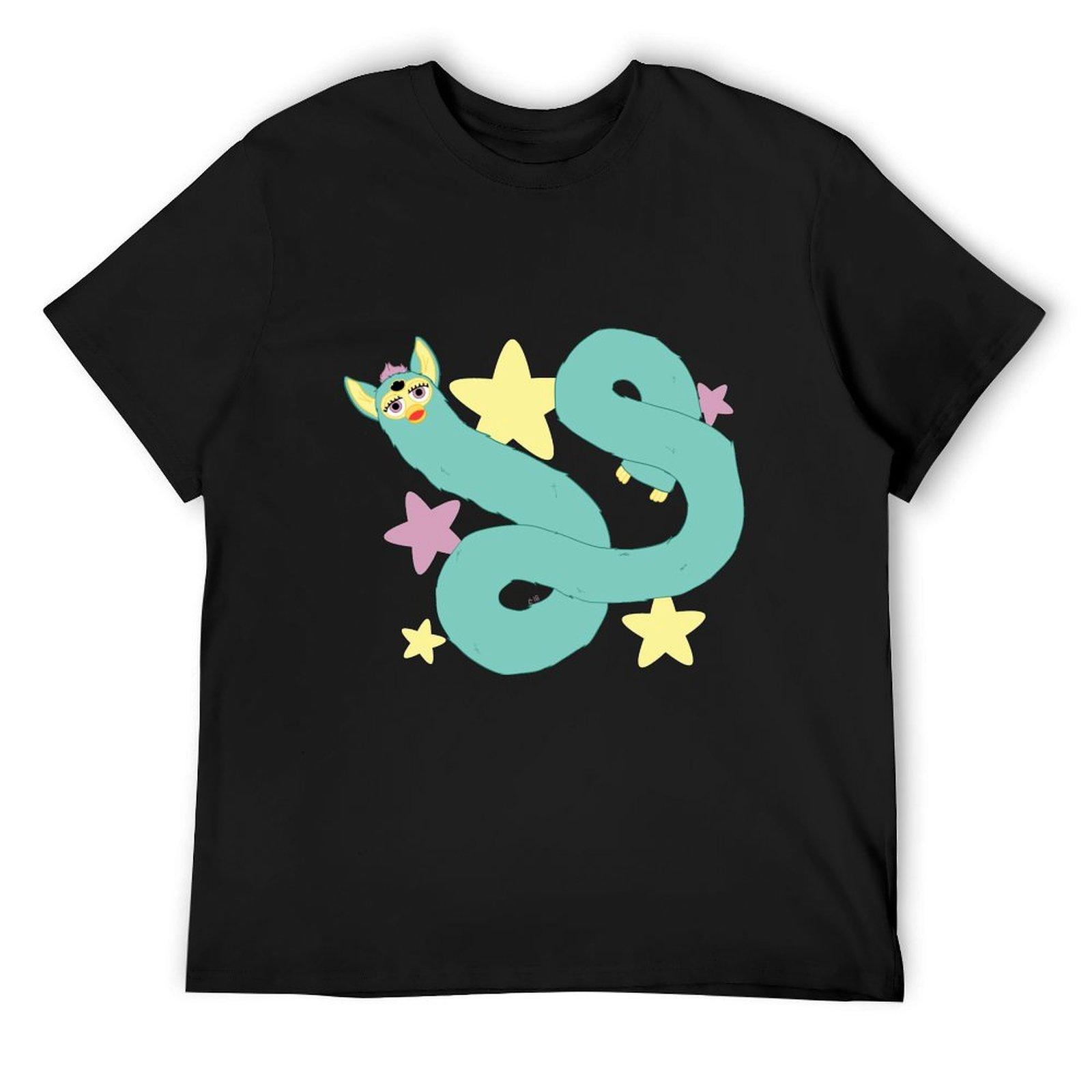 

Long furby with stars T-Shirt vintage anime shirt anime shirt man clothes vintage t shirts vintage t shirt men 4XL