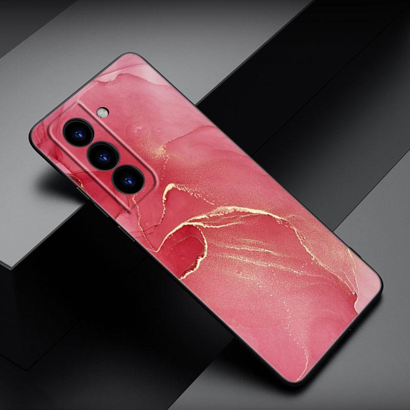 Husă de telefon din marmură vintage pentru Samsung Galaxy S22 Pro S21 S20 FE Ultra S10 Lite S10 S10E S9 S8 Plus Husă moale TPU neagră