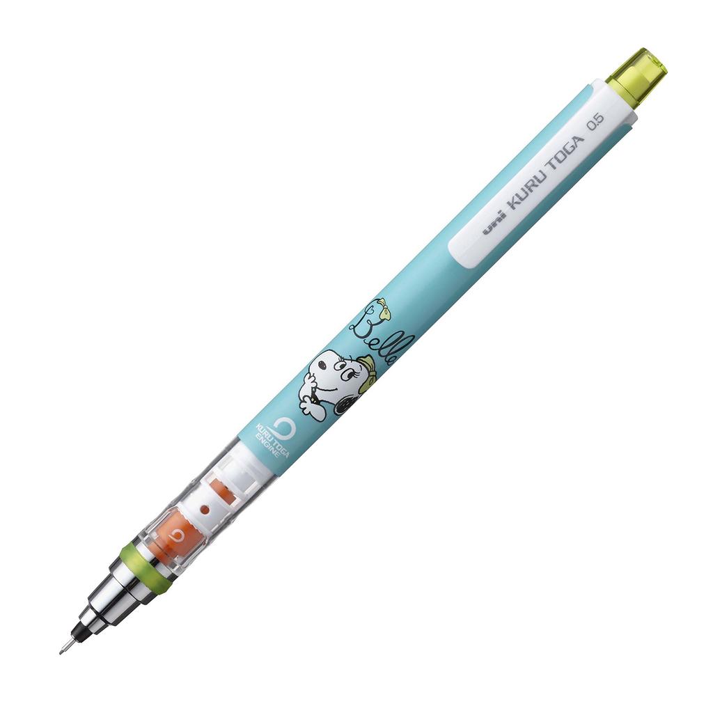 Mitsubishi Pencil Snoopy Mechanical Pencil Uni Kurtoga Standard Model Bell Green 0.5mm