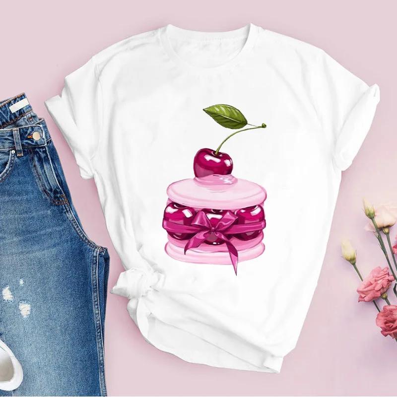 Womens White Love Balloon Butterfly Round Collar Print Tshirt Short Sleeve Graphic Dress Aesthetic Harajuku Style