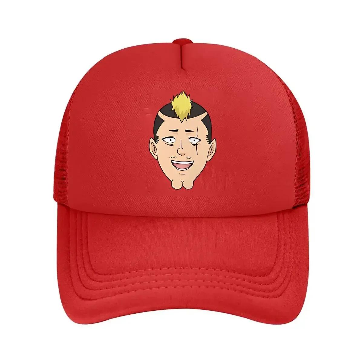 Anime Face Unisexga  Inspired Character Expression Design Mesh Baseball Cap One Size