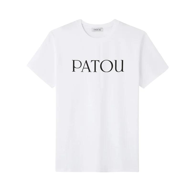 Japan Style Brand Cotton O-Neck Minimalist Letter Printed Pattern Tees Summer Harajuku Women Hot Sales Short Sleeve T-shirt S