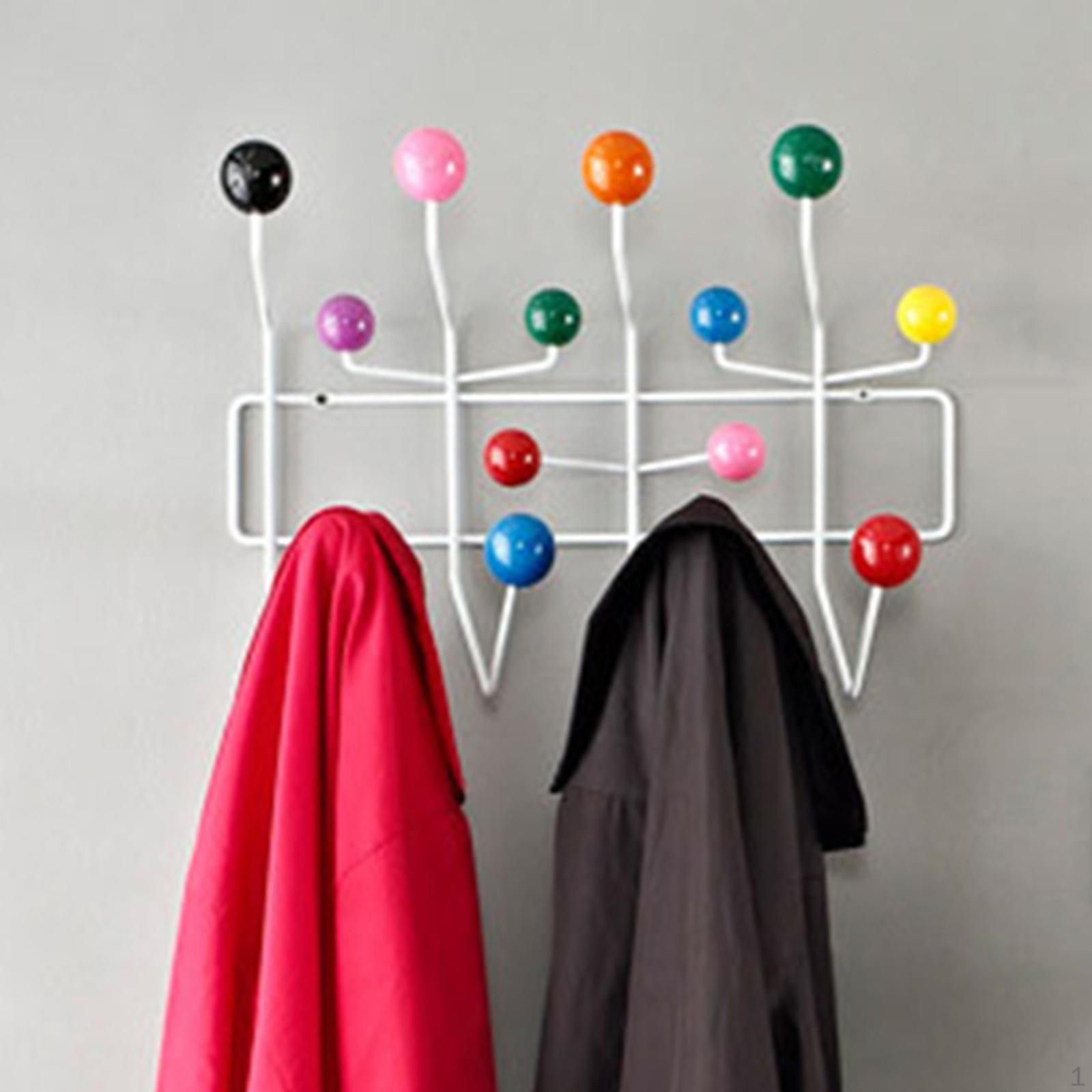Wall Mounted Coat Rack Storage Clothes