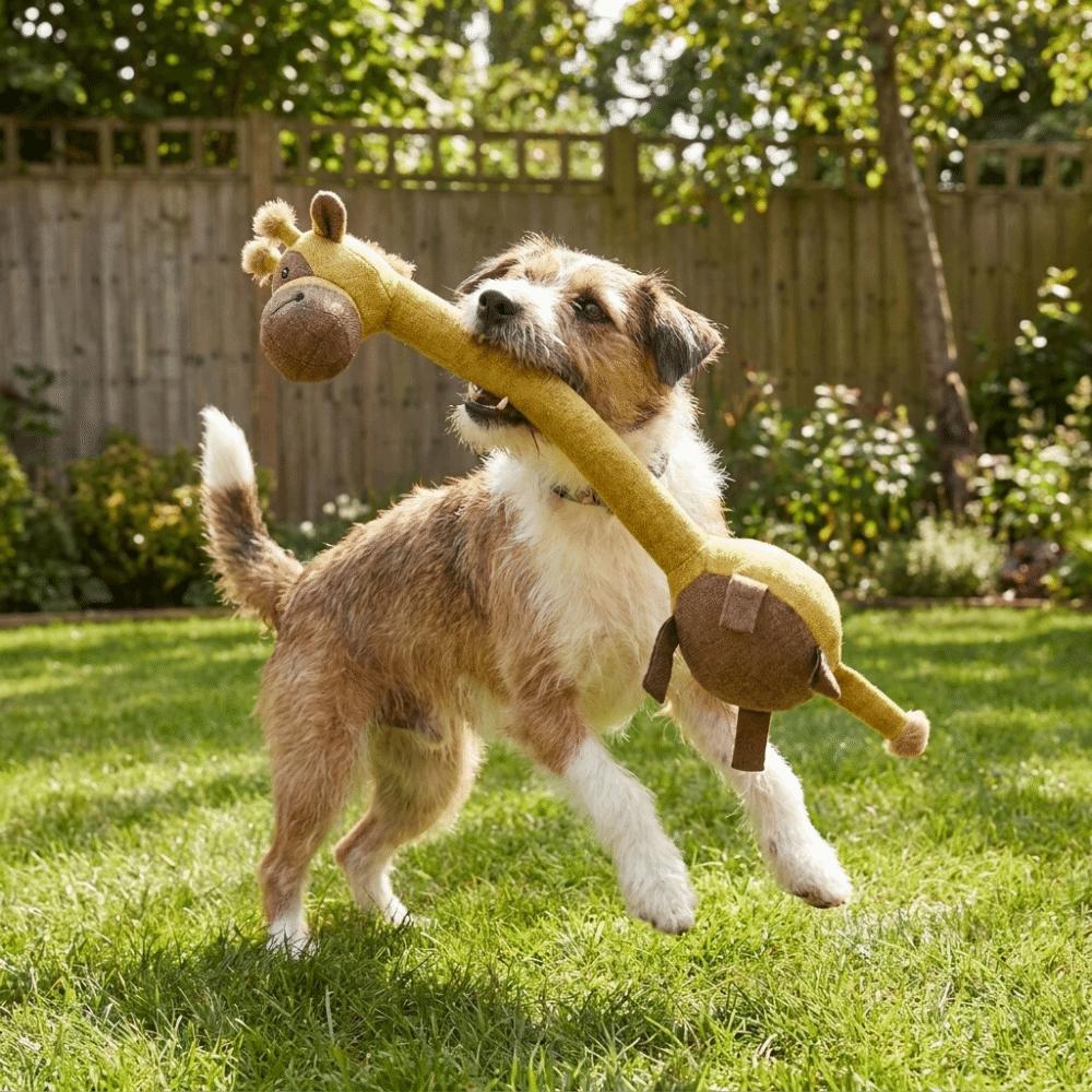 Non-Toxic Long Strip Dog Chew Interactive Bite-Resistant Squeaky Dog Animal Shaped Long Neck Pet Molar Pets Entertainment